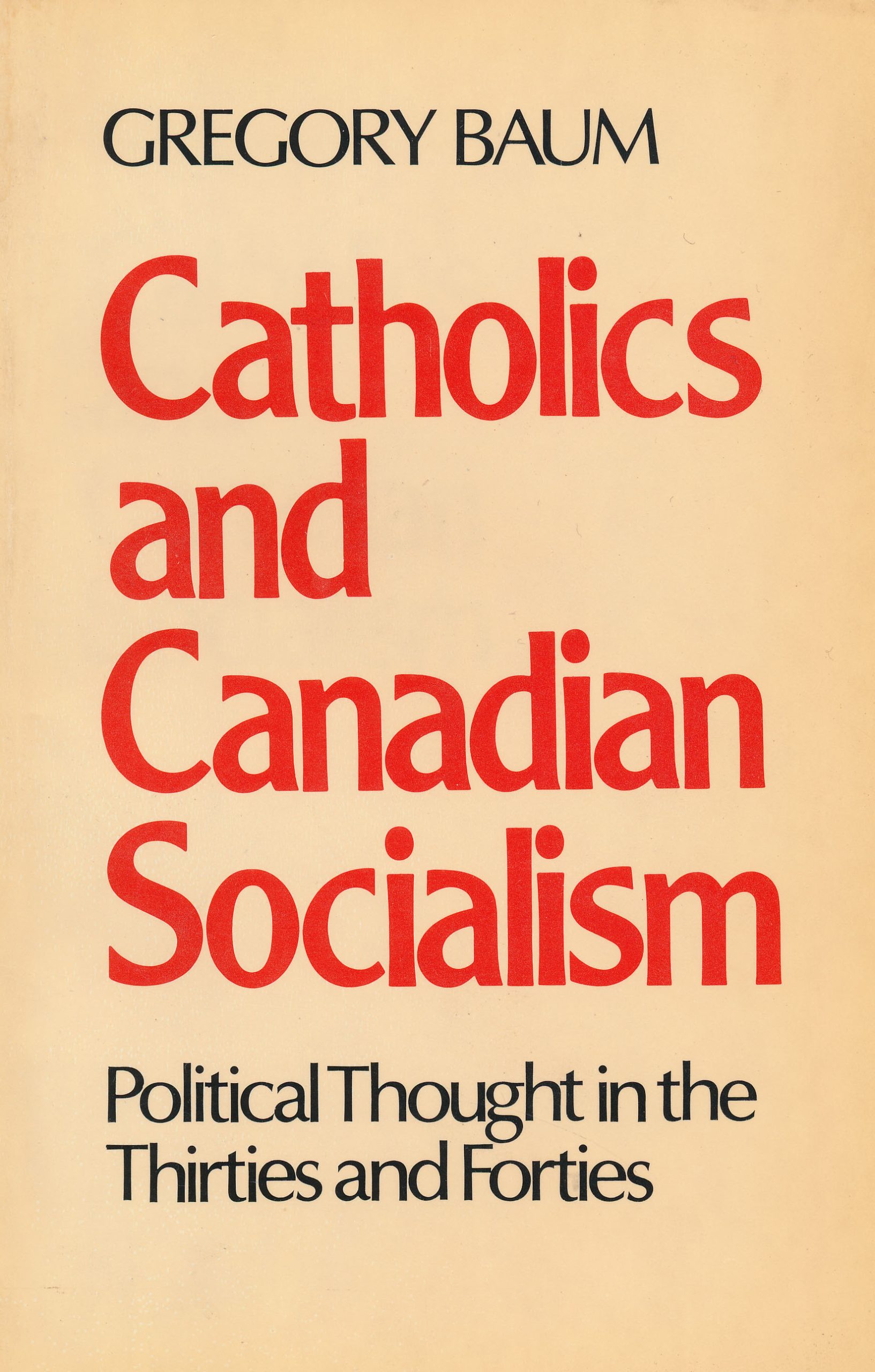 Catholics and Canadian Socialism